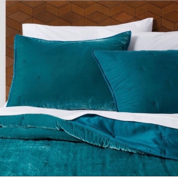 Opalhouse Bedding Opalhouse Velvet Tufted Stitch Quilt King And Two